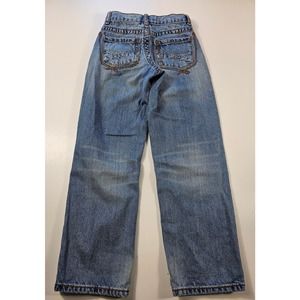 WRANGLER BOY’S JEANS EXTREME RELAXED STRAIGHT LEG 33BLDCF 11 SLIM EUC ^